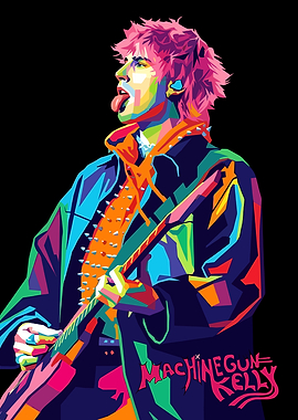 Machine Gun Kelly Pop Art Portrait