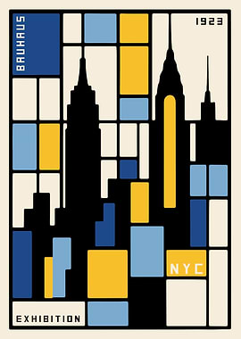 Bauhaus NYC Exhibition Poster