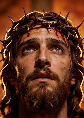 Jesus Christ with Crown of Thorns