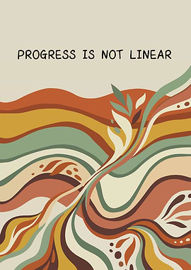 Progress is Not Linear Abstract Art