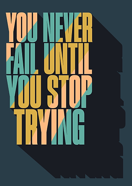 Motivational Quote Text Art