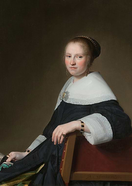 Portrait of a Woman in a Dark Dress
