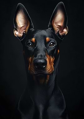 Doberman Pinscher Portrait