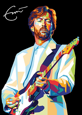 Eric Clapton Pop Art Portrait