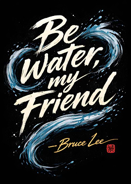 Be Water My Friend Bruce Lee Quote