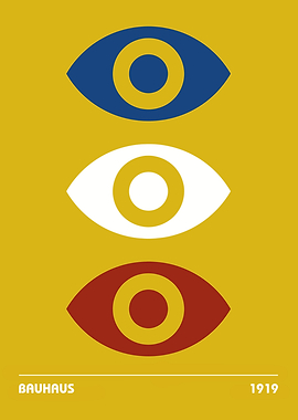 Bauhaus Eyes Poster