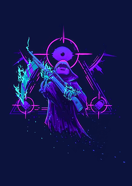 Grim Reaper with Rifle and Scythe