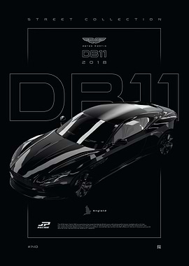 Aston Martin DB11 2018 Poster