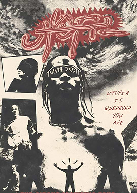 Travis Scott Utopia Tour Poster