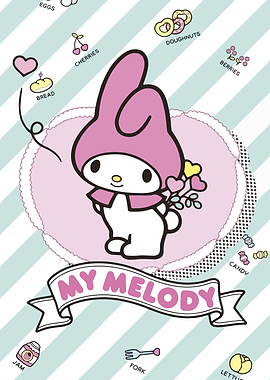 My Melody with Food Icons