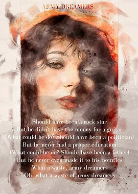 Army Dreamers Watercolor Portrait