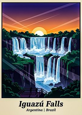 Iguazú Falls Sunset