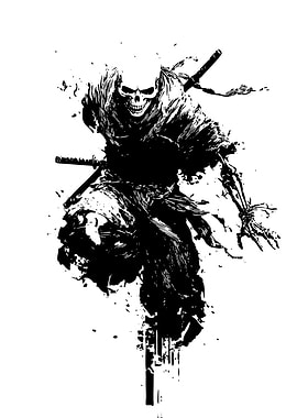 Skeleton Samurai Warrior