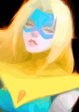 Anime Style Woman with Mask