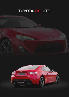Red Toyota 86 GTS Sports Car