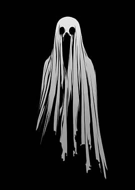 Ghostly Figure in White Sheet
