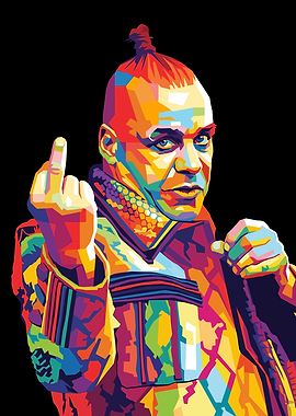 Till Lindemann Pop Art Portrait