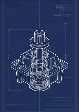 Mechanical Blueprint of a Spring-Loaded Device