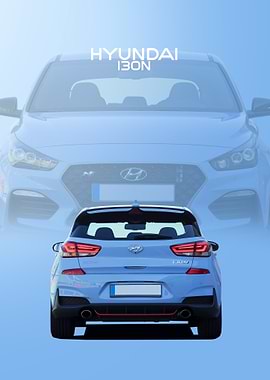 Hyundai i30N Car Poster