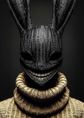 Creepy Bunny Mask with Sweater