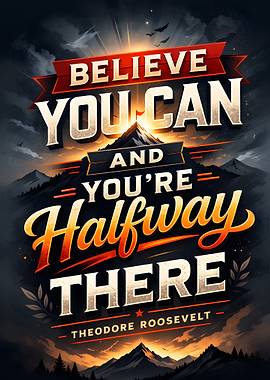 Believe You Can Theodore Roosevelt Quote