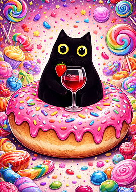 Sweet Midnight Cat Treat