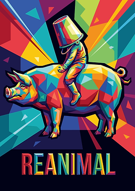 Pig Rider with Bucket Head - Reanimal