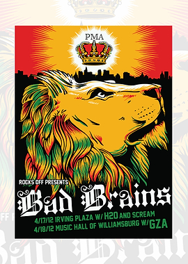 Bad Brains Lion Concert Poster