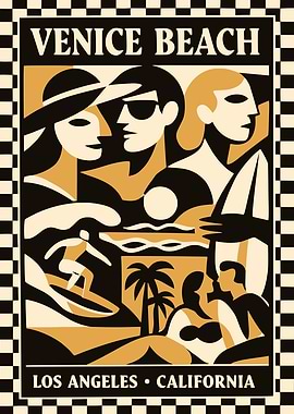 Venice Beach Los Angeles California Poster