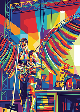 Till Lindemann with Angel Wings