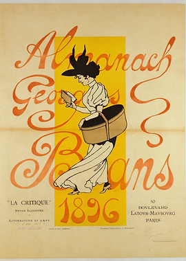 Almanach Georges Beers 1896 Poster