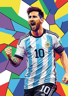 Lionel Messi in Argentina Jersey