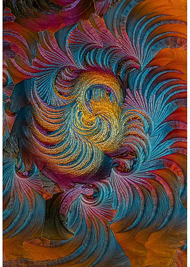 Abstract Swirling Frost Pattern