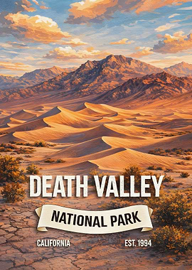 Death Valley National Park Vintage Poster
