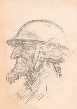 Sketch of a Soldier's Profile