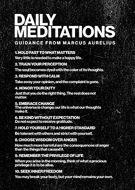 Daily Meditations Inspired by Marcus Aurelius