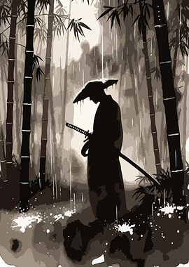 Samurai in the Rain Shadow Art