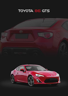 Red Toyota 86 GTS Sports Car