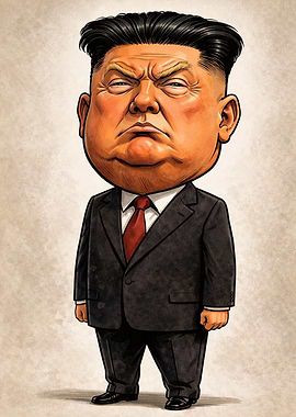 Caricature of a Politician in a Suit