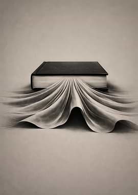 Book with Flowing Pages