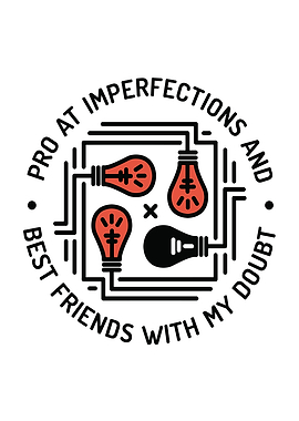 Lightbulbs and text art