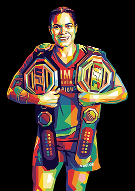 Amanda Nunes UFC Champion Pop Art
