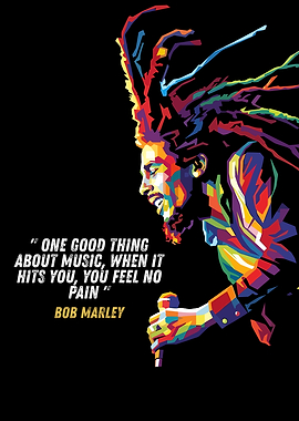 Bob Marley Pop Art Quote