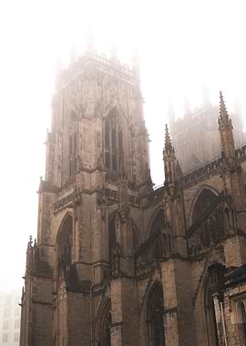 Gothic Cathedral in Fog