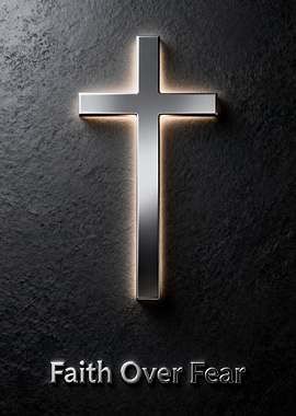 Faith Over Fear Cross