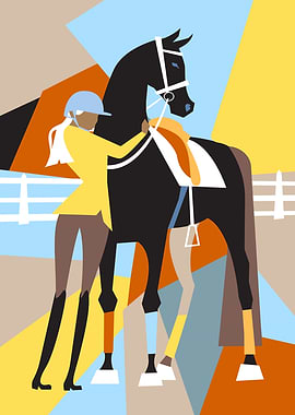 Equestrian Rider and Horse