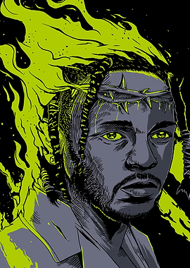 Kendrick Lamar with Crown of Thorns
