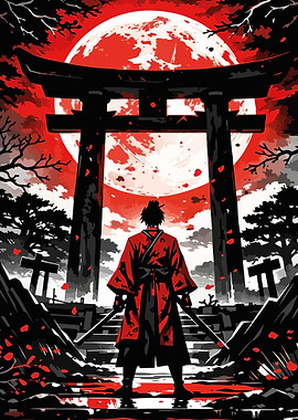 Samurai Blood Moon