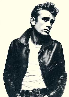 James Dean in Leather Jacket