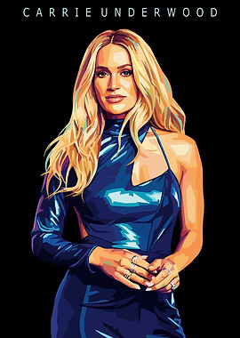 Carrie Underwood Pop Art Portrait